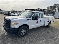 1) 2011 Ford F250 w/utility bed, 262k miles, runs