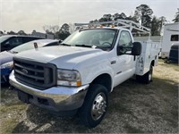 3) 2004 Ford F450 w/utility bed, 185k miles,