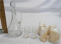 Made in Romania Glass Wine Decanter Set