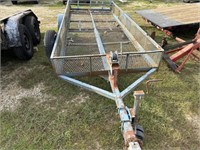 1009) '22 5'x13' all steel trailer w/ramp,