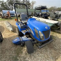 12) New Holland TZ18DA tractor w/54" Blade &
