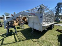 911) 6'x16' WW GN cattle trailer - TITLE