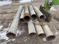 Lot of silo pipe