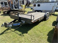 1011) 2018 7x16' w/ 2' dovetail top hat trailer