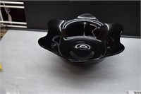 Fenton Daisy Black Amethyst Candy Bowl