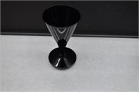Black Amethyst Cone Bud Vase