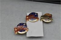 Set of 3 Planet Hollywood Pins