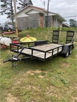 1494) 6'4" x 16' trailer w/ramps - BS ONLY