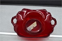 Cambridge Square Ruby Red Handled Bon Bon Dish