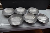 6 Aluminum Bowls, Aircraft Spinning Co Wichita, KS