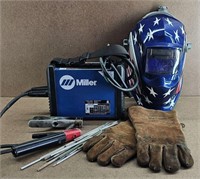 Miller Spectrum Welder, Helmet, Gloves +