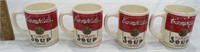 4 Campbell's Soup Mugs - older