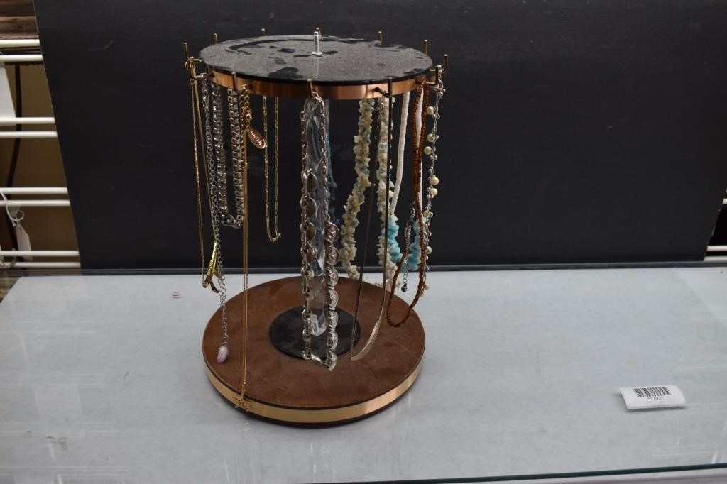 Lot of Necklaces & Display Stand