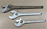3pc Large Adjustable Wrenches