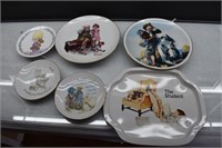 Lot of 6 Collector's Plates Incl: Norman Rockwell