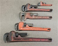 5pc Rigid Pipe Wrench Set