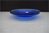 Pair of Hazel Atlas Moderntone Cobalt Blue Plates