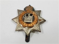 British Cap Badge Bi-Metal Devonshire Regiment