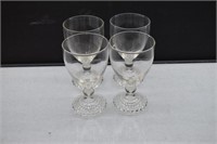 Anchor Hocking Bubble Foot Goblets