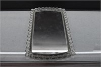 PADEN CITY CRYSTAL EDWARD PAUL RECTANGULAR TRAY