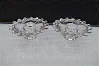 Pair of Heisey Lariat Candlestick Holders