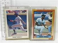 2 Frank Thomas rookie baseball cards