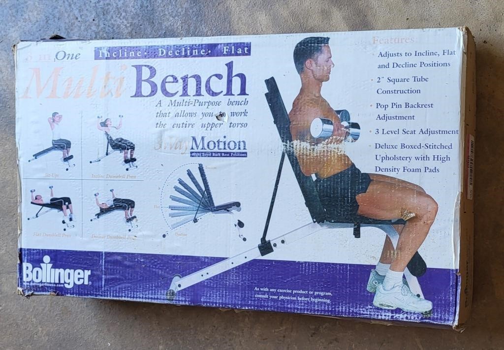 NEW Bolinger Incline Multi Bench