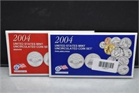 2004 Uncirculated P & D coin sets