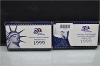 1999 Proof & Quarters Sets