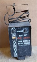 Sears Heavy Duty Battery Charger -on Wheels