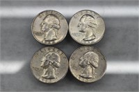 Silver Washington Quarters (4) | 90% Silver Coins