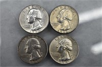 Silver Washington Quarters (4) | 90% Silver Coins