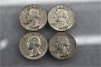 Silver Washington Quarters (4) | 90% Silver Coins