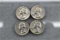 Silver Washington Quarters (4) | 90% Silver Coins