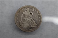 1857 Seated Liberty Half | 90% Silver Coin