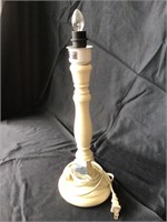 Wooden Candlestick Style Lamp