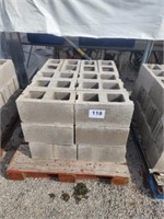 30. Concrete blocks on pallet.