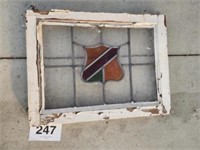 16"X21"  stain glass window.