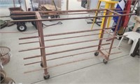 6' all steel  3 tier flower cart on rollers.