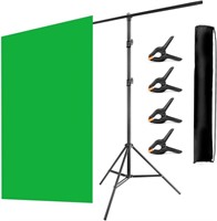 $40  6.5x6.5ft Green Screen Backdrop Kit with Stan