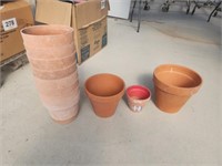 Flower pots.