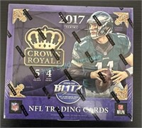 Sealed 2017 NFL Crown Royale Card Box