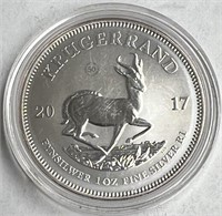 2017 South Africa One Ounce Fine Silver Coin!