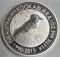 Australian Kookaburra 1 Ounce .999 Silver Coin