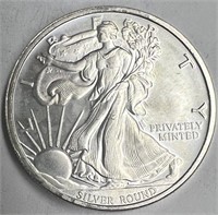 Walking Liberty 1 Ounce .999 Fine Silver Round!