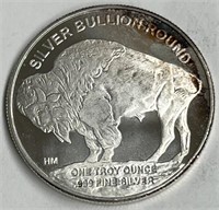 One Ounce .999 Fine Silver Buffalo Round!