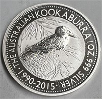 2015 Australia Kookaburra 1 Ounce .999 Silver!