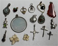 Assorted Pendants, Some Marked .925 & Some Have No