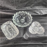 Clear Engraved Trinket Dishes