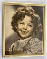 Hanging Picture Frame, Shirley Temple With Writing